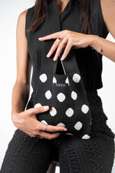 KNITTED BAG POLKA DOT.SL