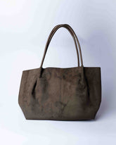 BUCKET SUEDE BAG KHAKI/GREEN