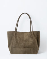 BUCKET SUEDE BAG KHAKI/GREEN