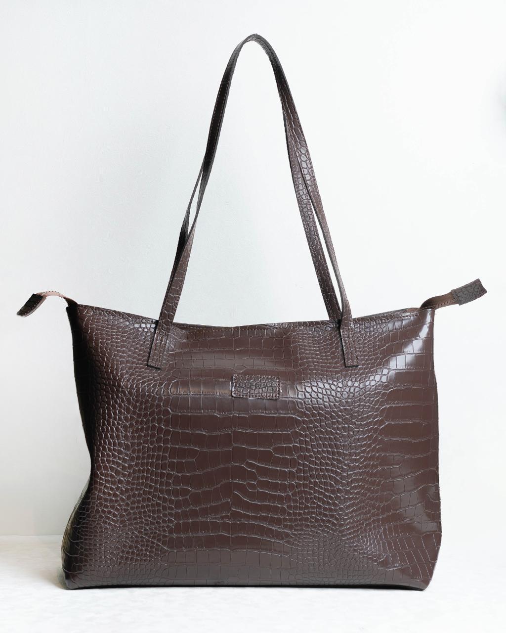 CROCO TOTE BAG image 0