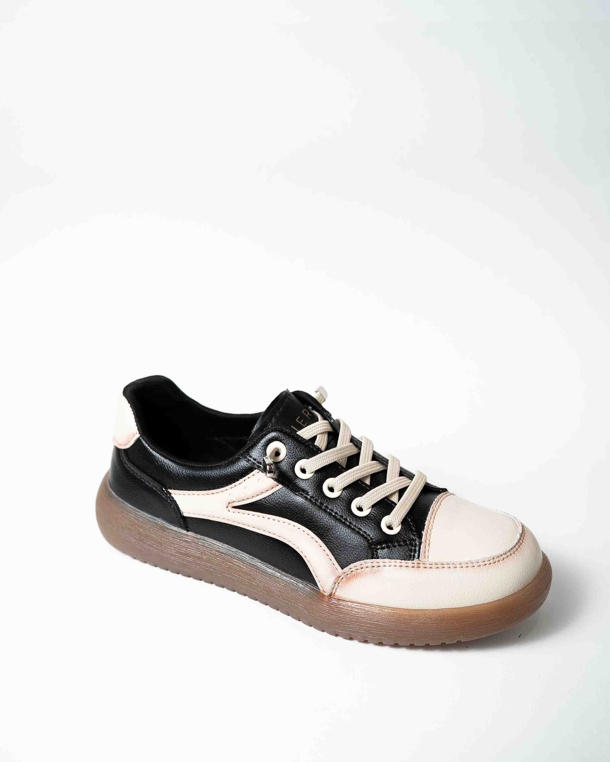 LASE-UP SHOE BK/CR.SL