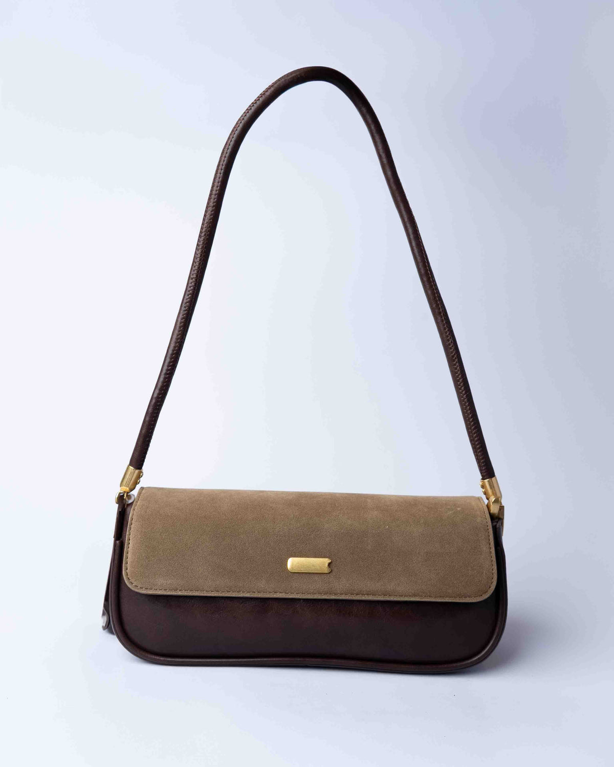 BAGUETTE SUEDE BAG BROWN