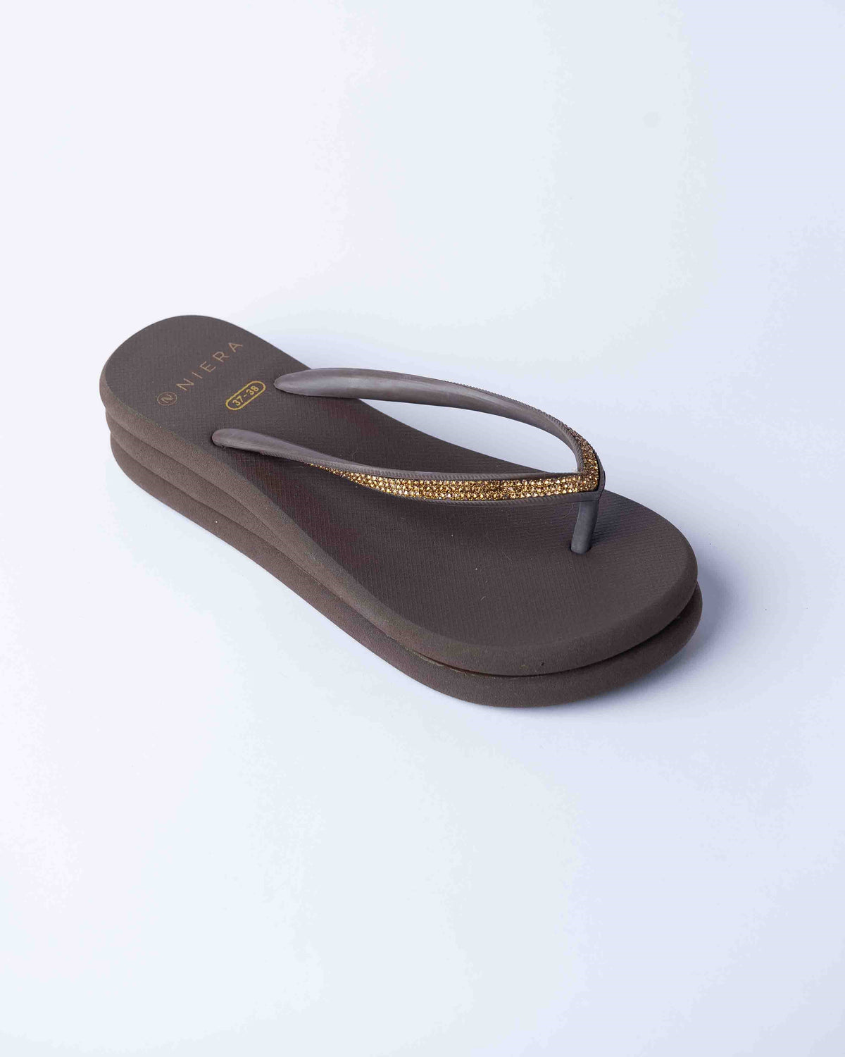 WEDGE RUBBER BROWN