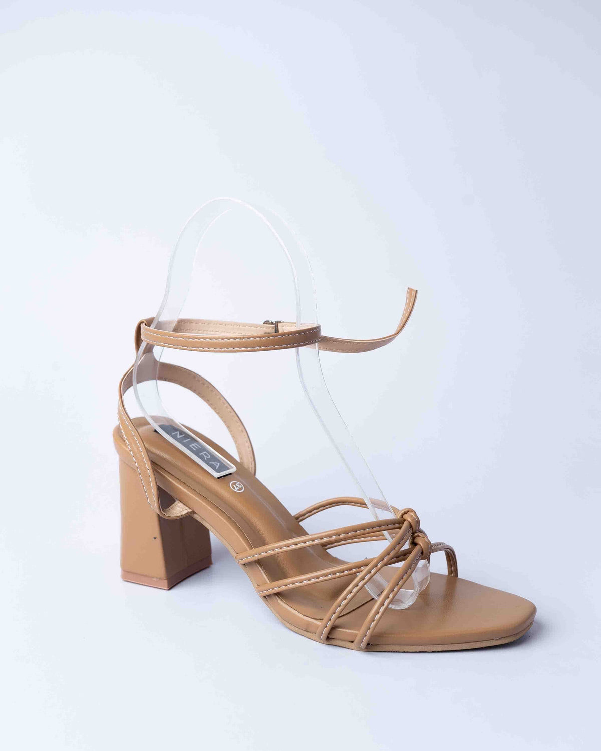 BAMBI BLOCK HEEL D/BEIGE