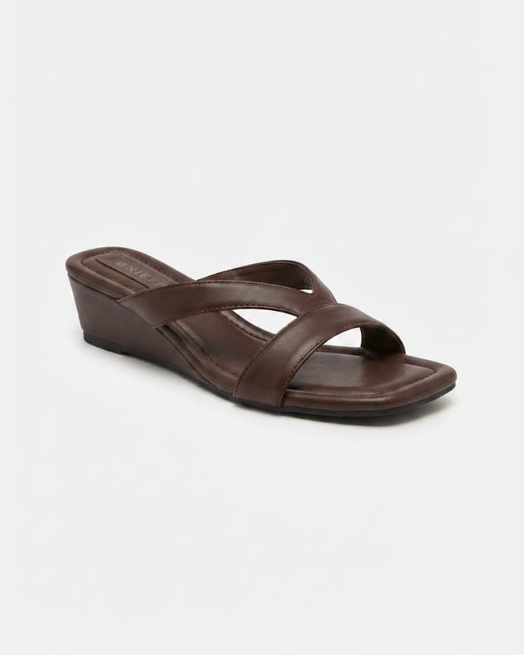 TATI WEDGE BROWN
