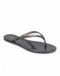 JELLY THONG FLAT BLACK