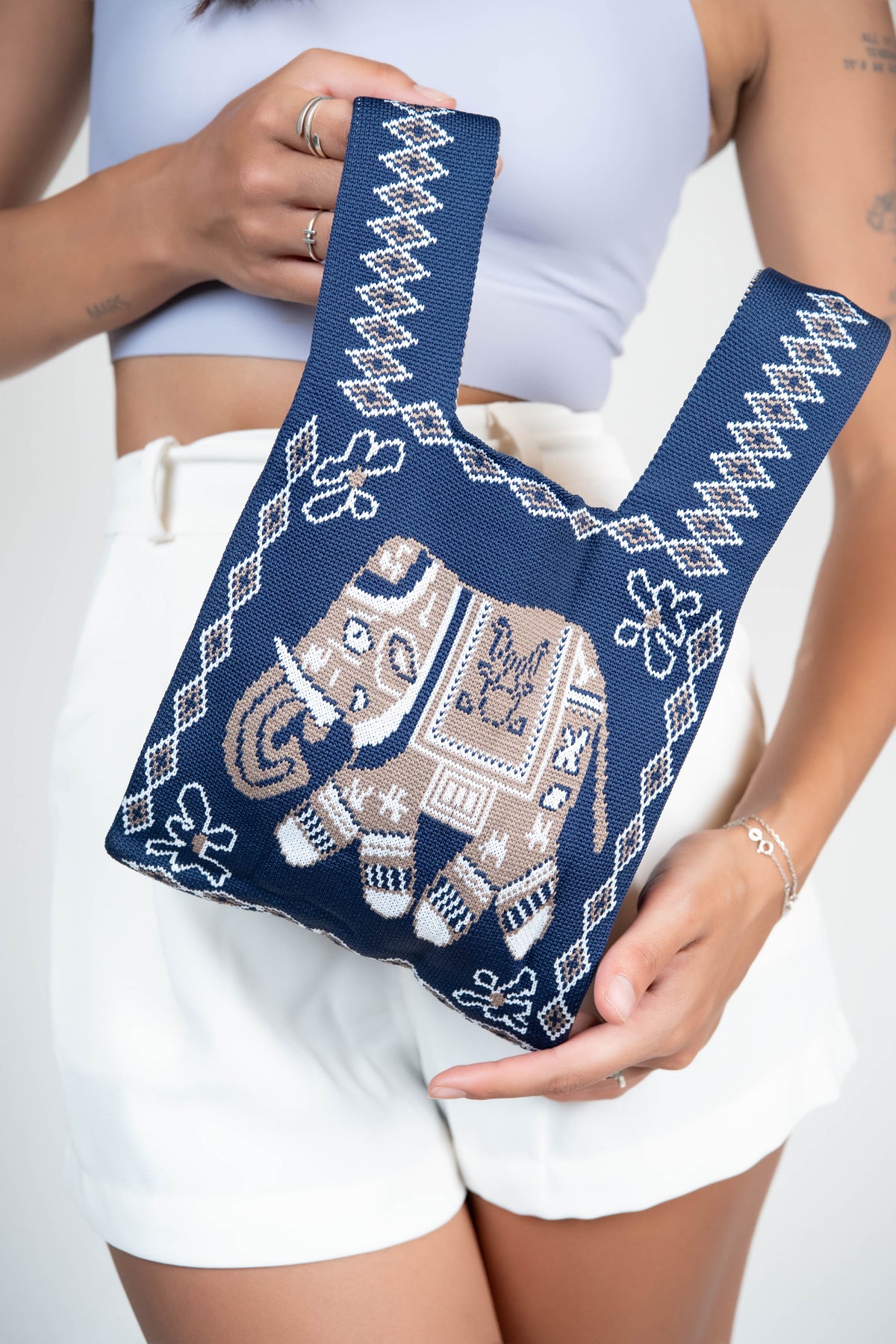 KNITTED BAG ELEPHANT.SL