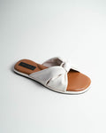 IVETTE FLAT WT/TAN