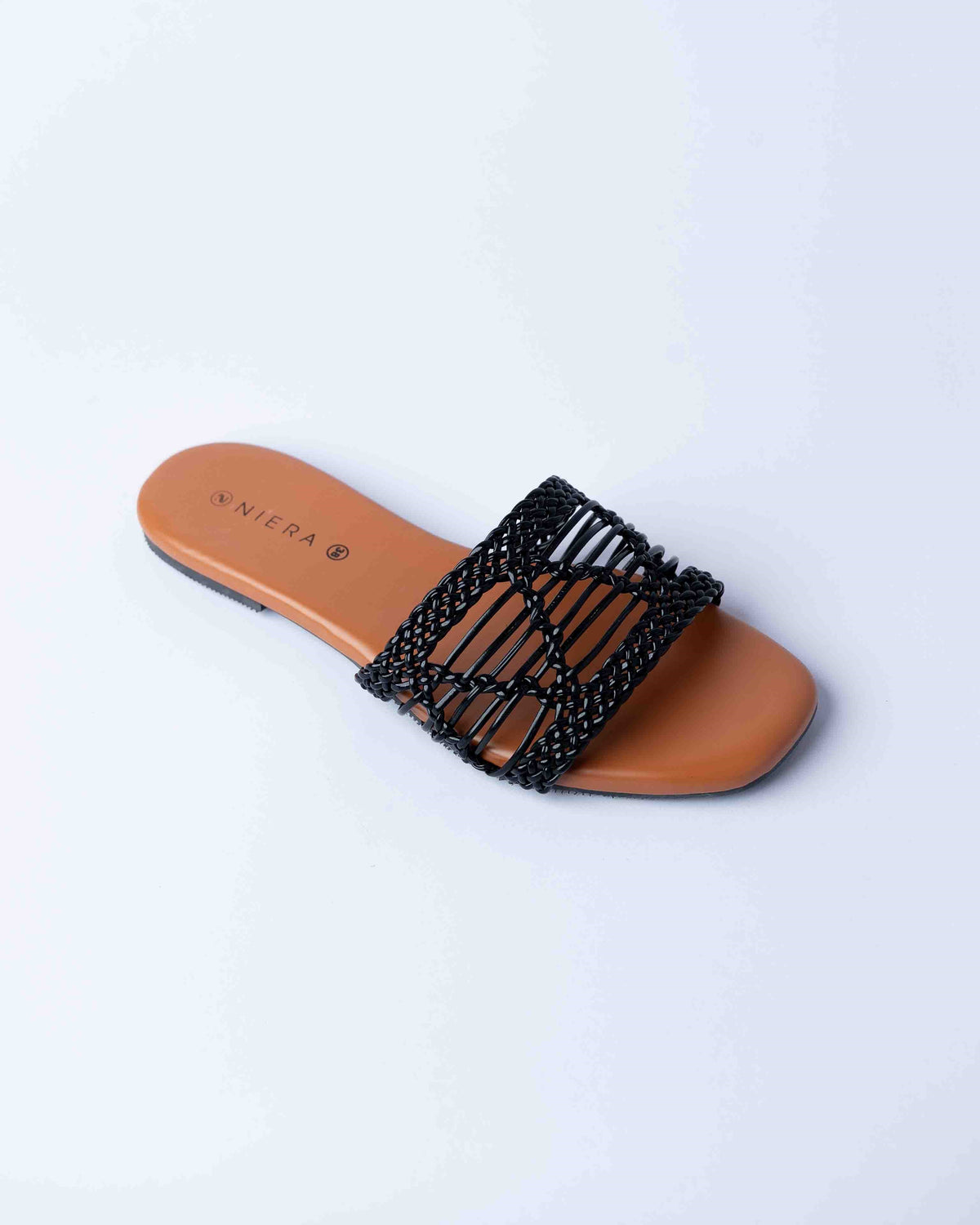 KNITED SLIDER BLACK.SL