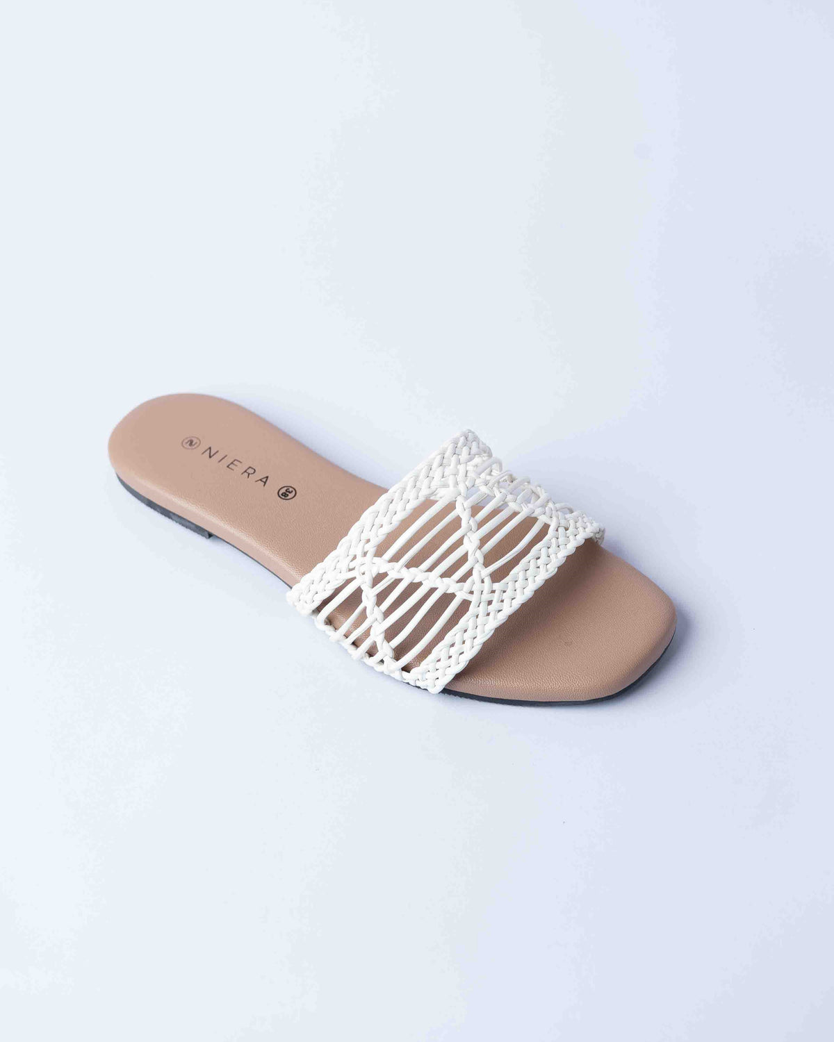 KNITED SLIDER WHITE