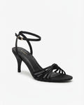 KNOTTED HEEL BLACK