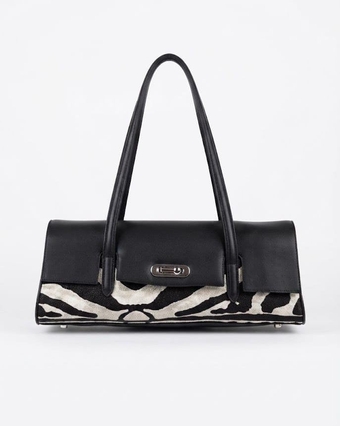 ZEEBRA L BAG BK/WT